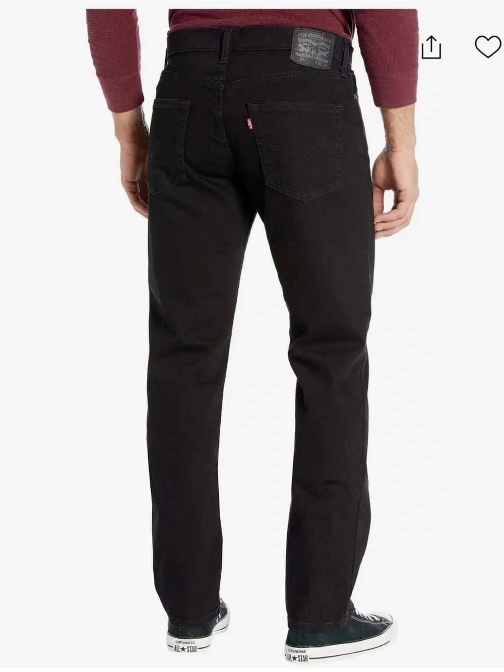 Levi’s Black Jeans 541 Straight Fit